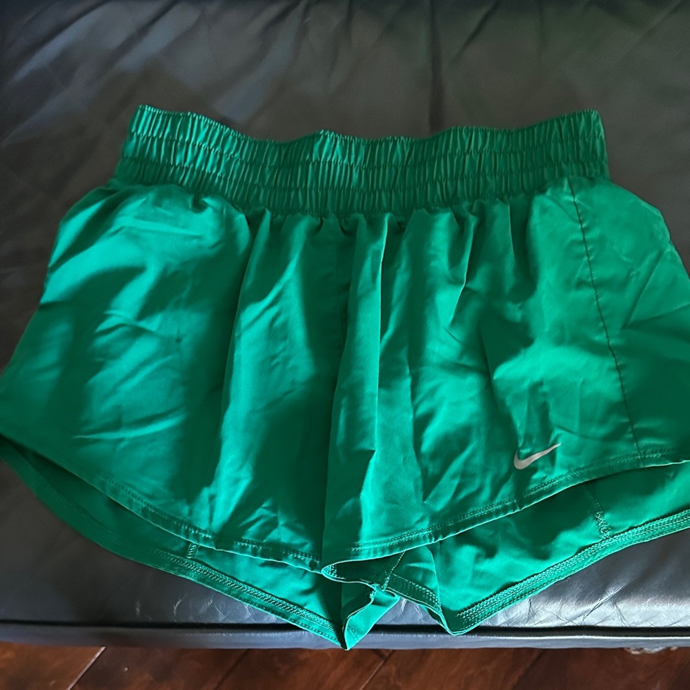 Nike Women's Vibrant Green Athletic Shorts